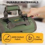 Heavy Duty Roll Up Tool Bag - Portable Mechanic Organizer Pouch, Green - Image 7