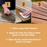 Furniture Clinic Premium Teak Oil: Restore & Protect Indoor/Outdoor Wood - Image 3