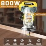 DEWALT 20V Cordless Router 30K RPM 6-Speed Brushless Wood Trimmer - Image 2