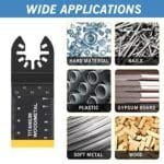 Titanium Oscillating Saw Blades 26pc Kit - Universal Multitool Set - Image 3