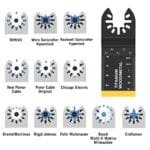 Titanium Oscillating Saw Blades 26pc Kit - Universal Multitool Set - Image 4