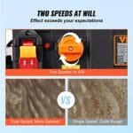 VEVOR 13" 3-Blade Benchtop Planer | 2-Speed Low Noise Wood Thickness - Image 4