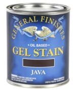 General Finishes Java Gel Stain - Premium Oil-Based Wood Finish 1Qt