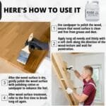 Premium Food-Safe Tung Oil Sealer for Wood: 32oz with Brush - Image 2