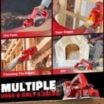Milwaukee-Compatible Cordless Wood Planer 3-1/4" - 15000 RPM DIY Tool - Image 7