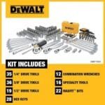 DEWALT 168-Piece Mechanics Tool Kit & All-in-One Socket Set DWMT73803 - Image 4