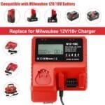Milwaukee 18V M18 Rapid Battery Charger with LCD Display & USB Port - Image 2