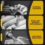 Precision Carbide Burr Set 10PC | Dremel Compatible Rotary Tool Bits - Image 4