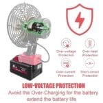 Milwaukee M18 Battery Portable Fan - Powerful Jobsite Cooling Blower - Image 3