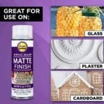 Aleene's Matte Clear Acrylic Sealer Spray - 6oz Protective Finish - Image 3
