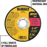 DEWALT 5-Pack Metal Cutting Wheels 4-1/2" Angle Grinder Discs DW8062B5 - Image 6