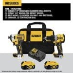 DEWALT 20V MAX XR Brushless 2-Tool Combo Kit, Cordless Power Set - Image 2