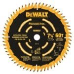 DEWALT 7-1/4" 60T Precision Trim Miter Saw Blade | Ultra-Sharp Cut