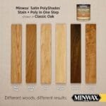 Minwax Classic Oak PolyShades Stain & Polyurethane Satin Finish - Image 2