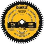 DEWALT 7-1/4" 60T Premium Wood Cutting Circular Saw Blade DWA171460