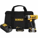 DEWALT 12V MAX 1/4" Electric Screwdriver Kit w/Hex Chuck DCF610S2