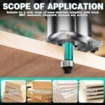 20PCS Woodworking Router Bit Set 1/4" Carbide Shank DIY Smooth Cuts - Image 7