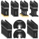 Titanium Oscillating Saw Blades 26pc Kit - Universal Multitool Set