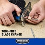 Powerful 4.8A Variable Speed Jig Saw with Orbital Cutting & Blades - Image 6