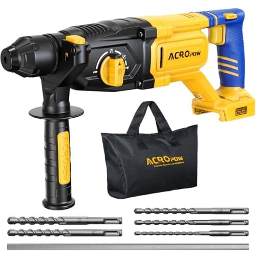 51qyEzSHPvL._SL500_.jpg DEWALT 20V SDS-Plus Brushless Rotary Hammer Drill Kit w/ 4 Functions - Image 1
