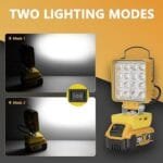 DigiGlow 3700LM LED Work Light | Dewalt Battery Compatible | USB-C - Image 6