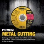 DEWALT 5-Pack Metal Cutting Wheels 4-1/2" Angle Grinder Discs DW8062B5 - Image 4