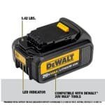 DEWALT 20V MAX 3Ah Batteries, 4-Pack w/LED Indicator DCB200-4 - Image 2