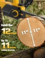 DeWalt 20V 12" Brushless Cordless Chainsaw | Powerful Auto-Oiler Cutter - Image 8