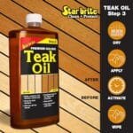 STAR BRITE 3 Step Teak Restoration Kit - Premium Wood Cleaner & Oil - Image 6