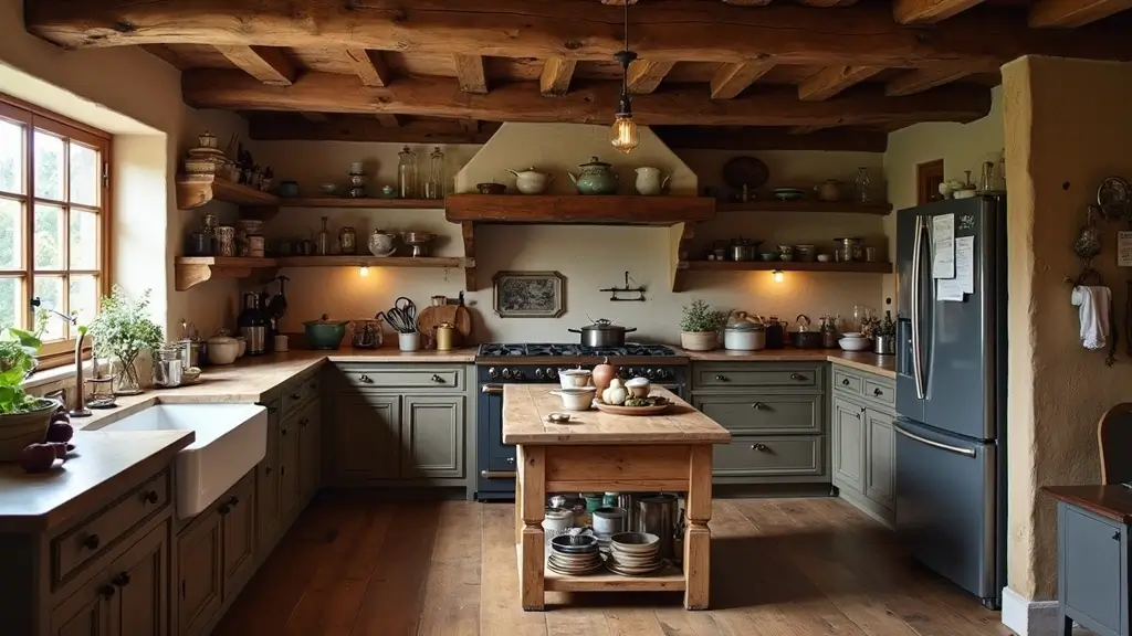 25 Stunning Rustic Kitchen Decor Ideas That'll Make You Want to Cook All Day! - Crafted by Grain | Timeless Handcrafted Woodworking Creations