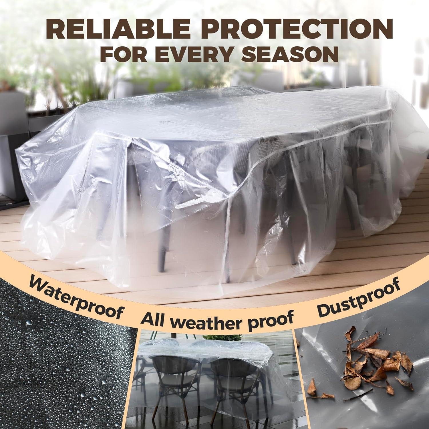 I Kept My Patio Set Dry With This Clear Cover