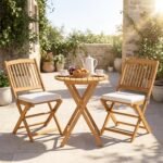Why I Chose This Folding Acacia Bistro Set Outside