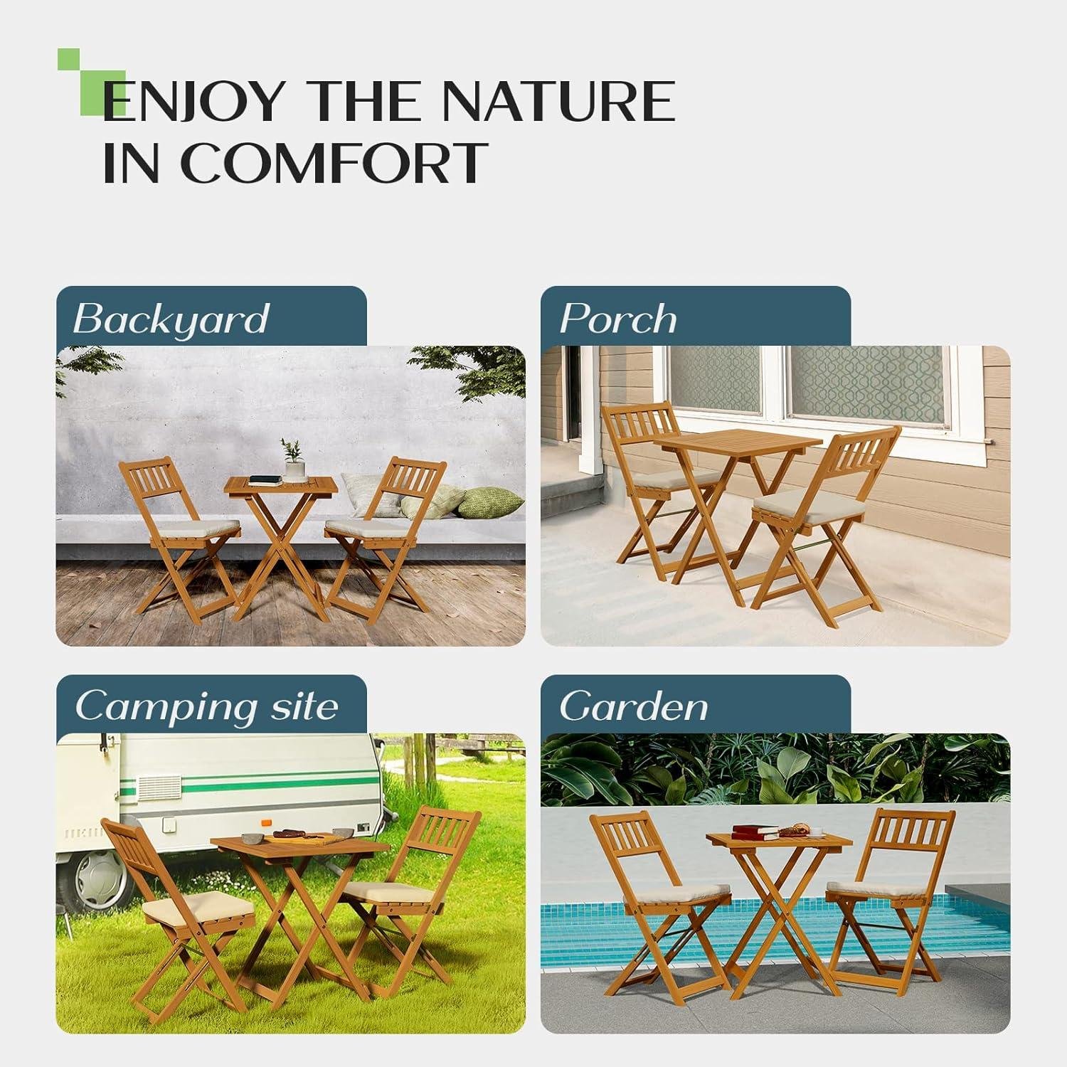 Why I Like the IDZO Acacia Folding Bistro Set
