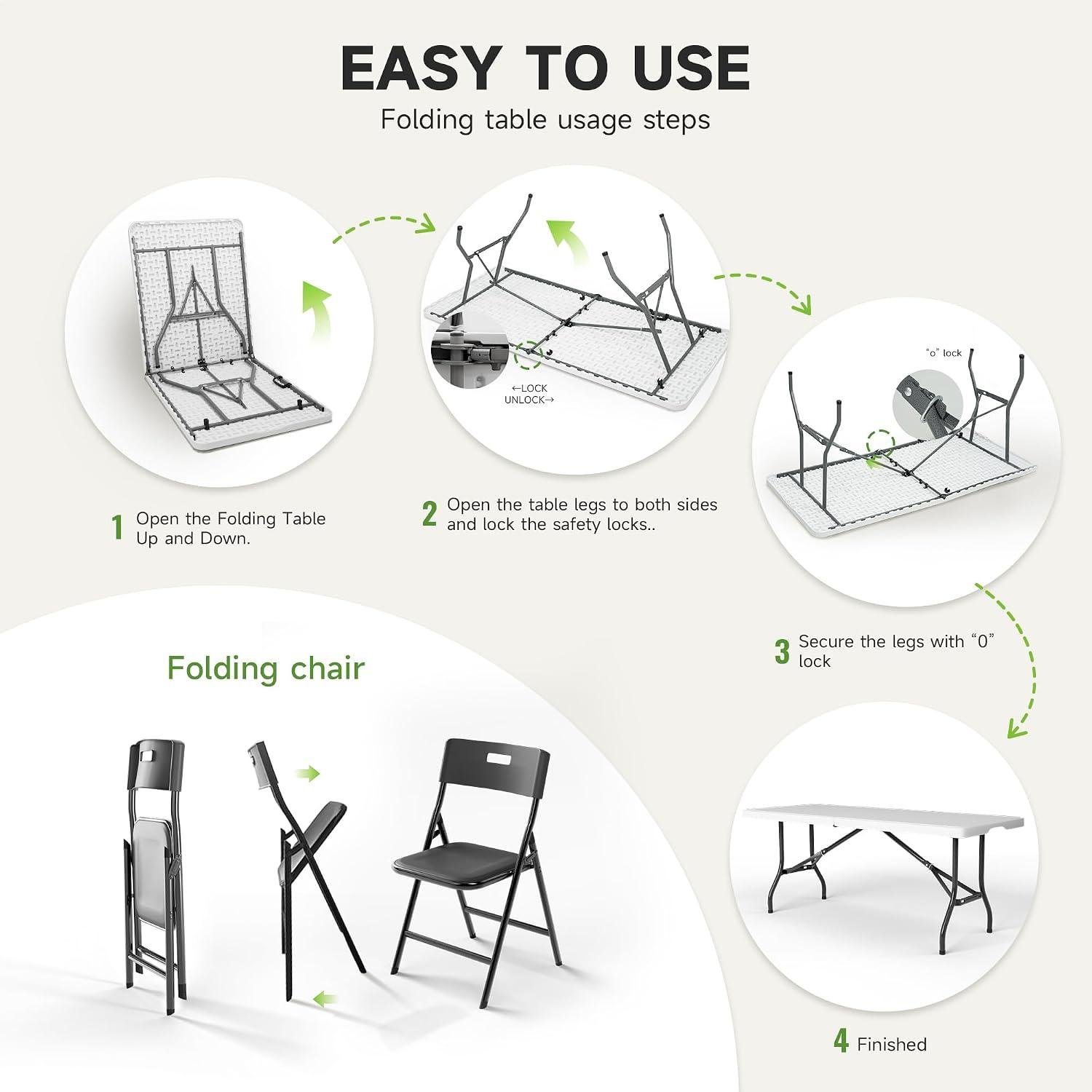 My Take: This 6ft Folding Table & 6 Chairs for Camp Days