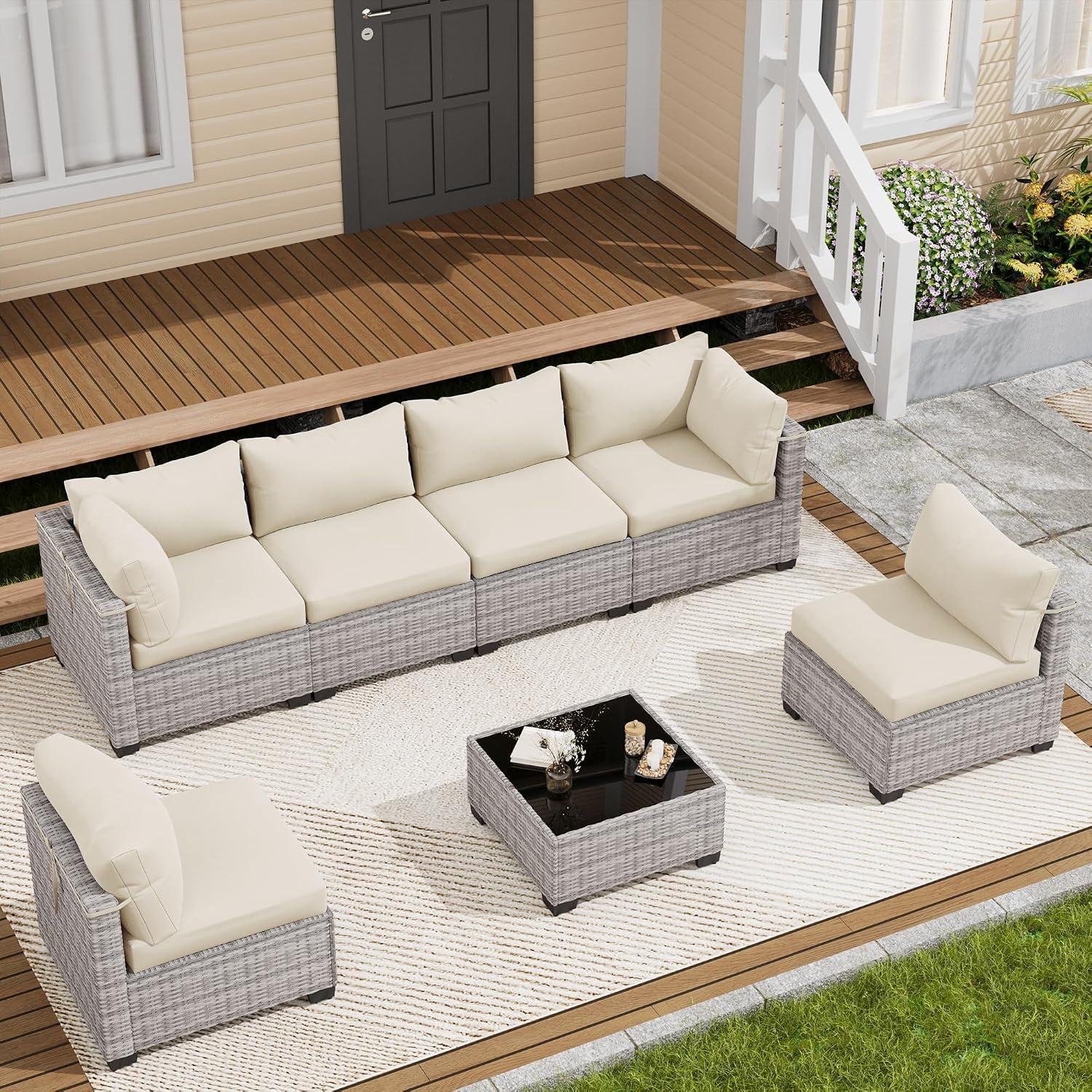 I Put LOUVIXA’s 7-Piece Rattan Set to Work