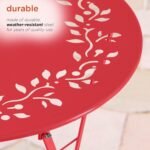 My Take on Alpine’s Red Folding Bistro Set Outdoors