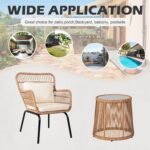 I Tried This 3-Piece Wicker Bistro Set Outdoors