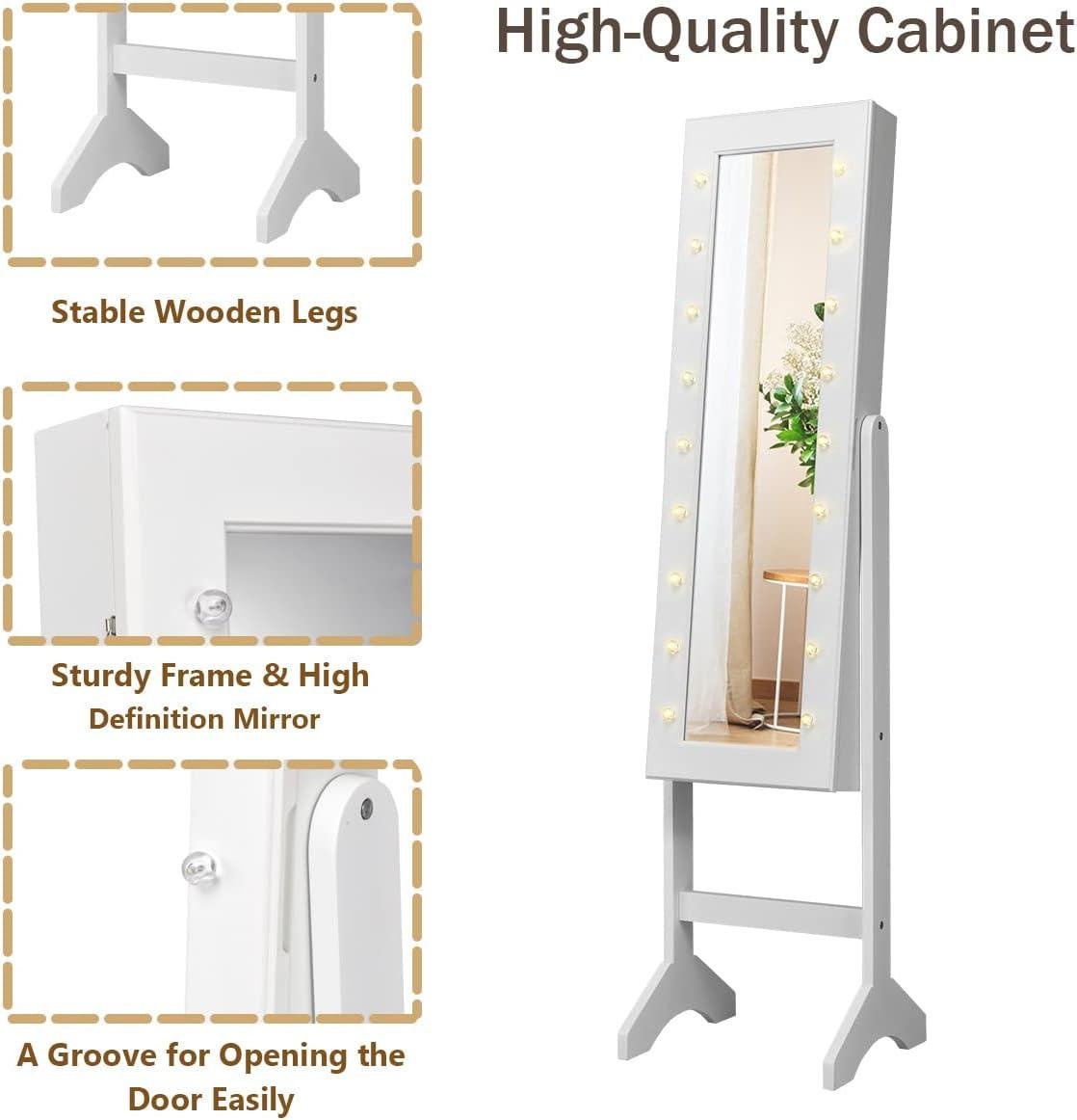 Giantex Jewelry Armoire Cabinet Review: Shop Fit?