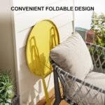 I Tried This Yellow Folding Bistro Set for My Patio