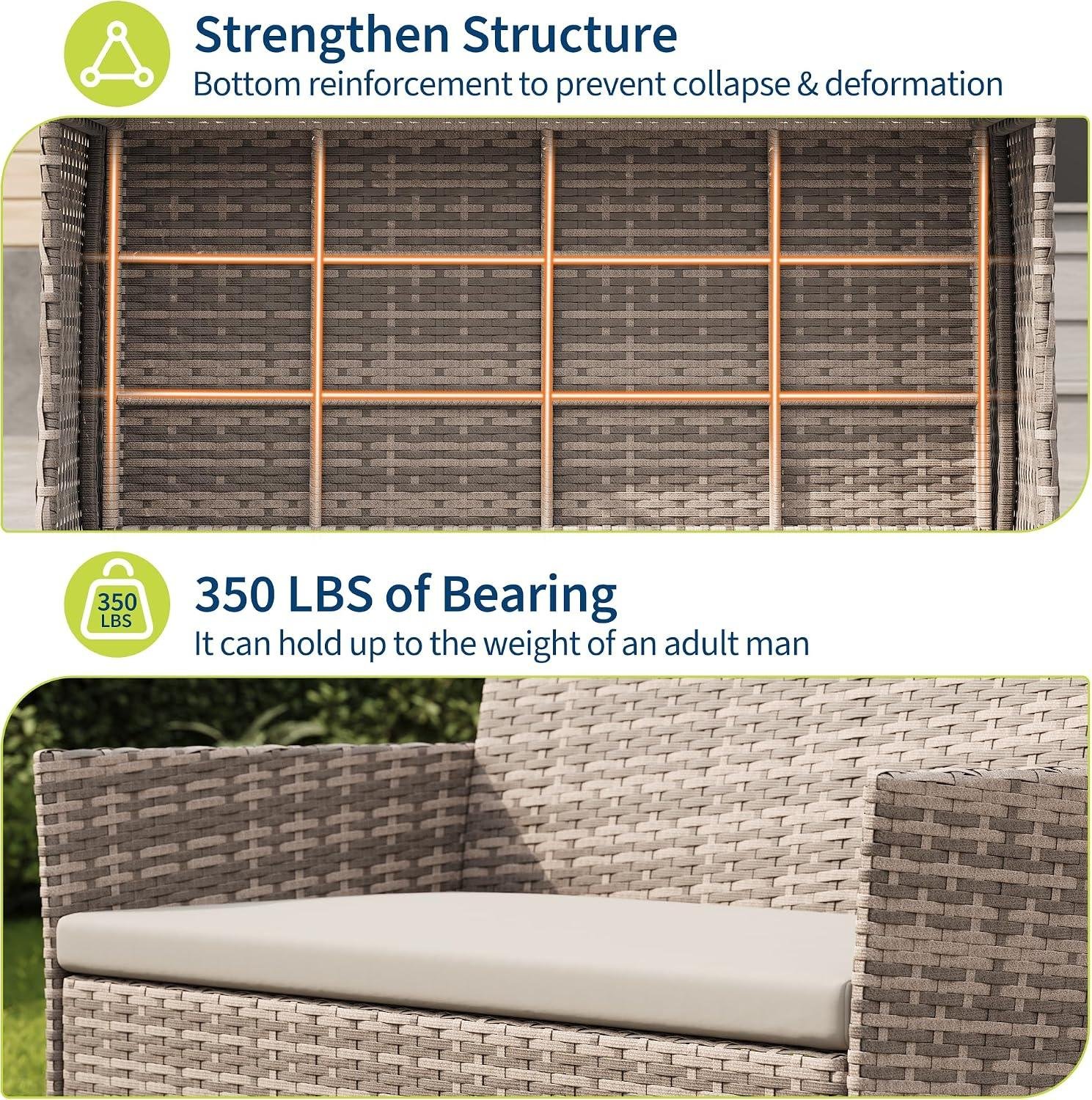 GAOMON 4-Piece Rattan Set: My Patio Takeaway