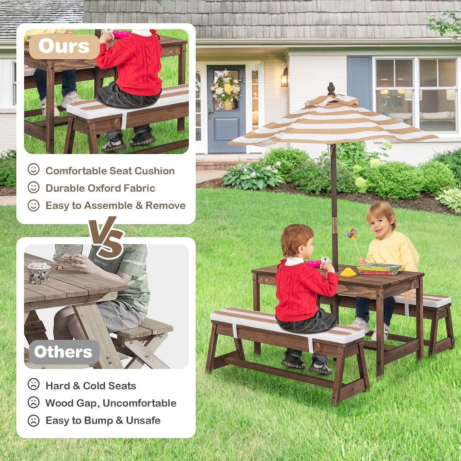 I Built It: HONEY JOY Kids Picnic Table Review