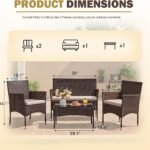 Homall 4-Piece Rattan Set Review: My Patio Take