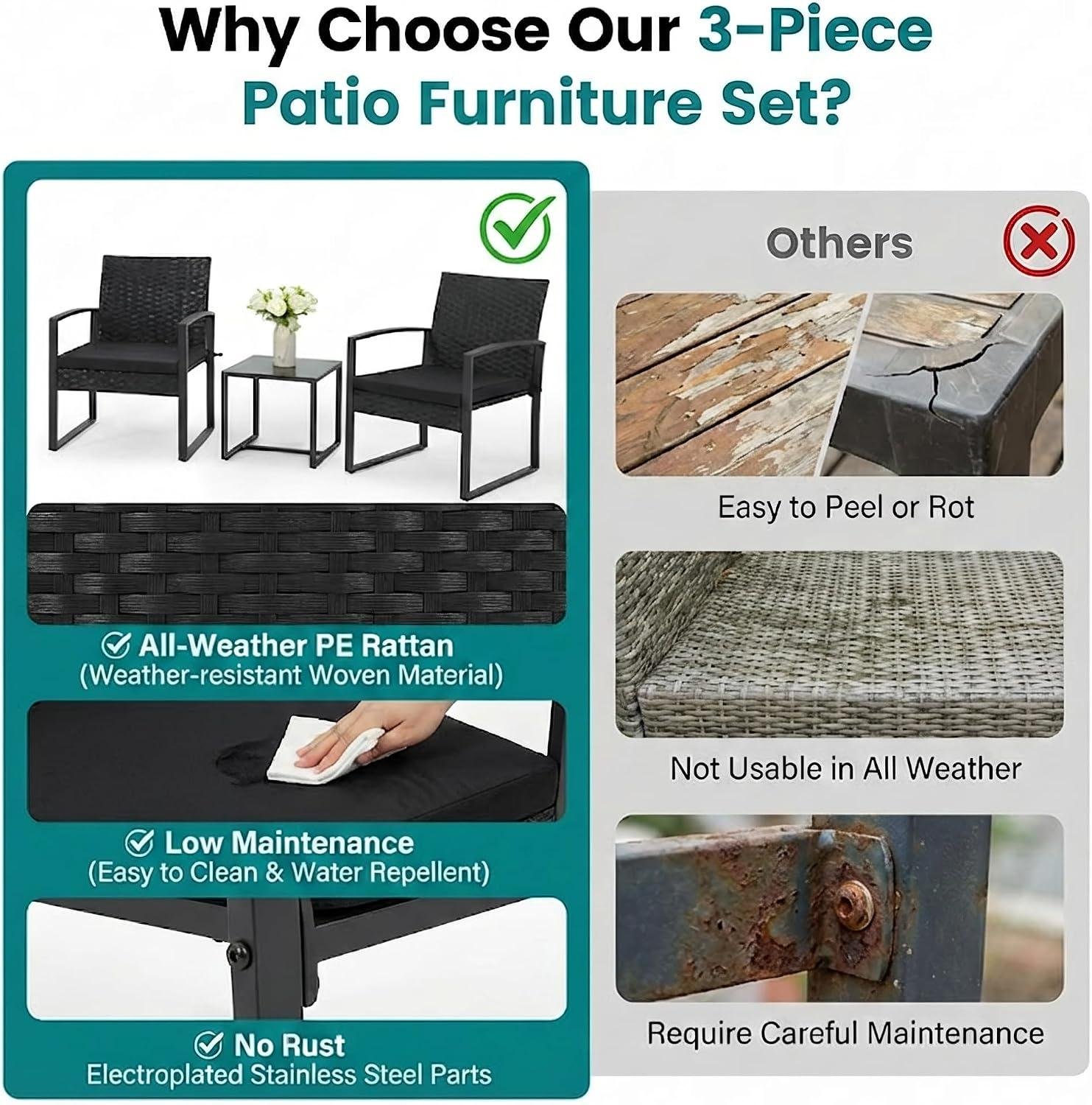I Tried the Bezseller Wicker Bistro Set-Worth It?