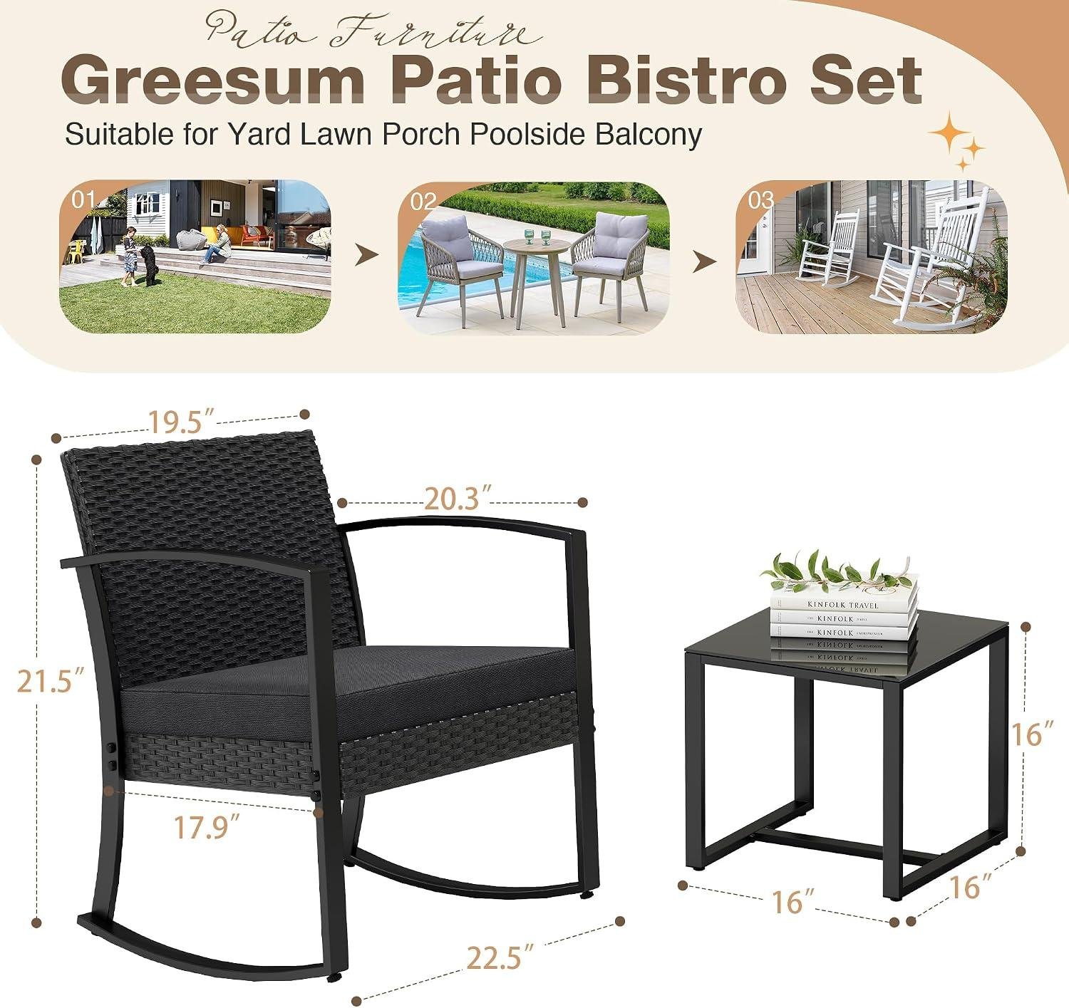 My Take on the Greesum Rocking Bistro Set Outdoors