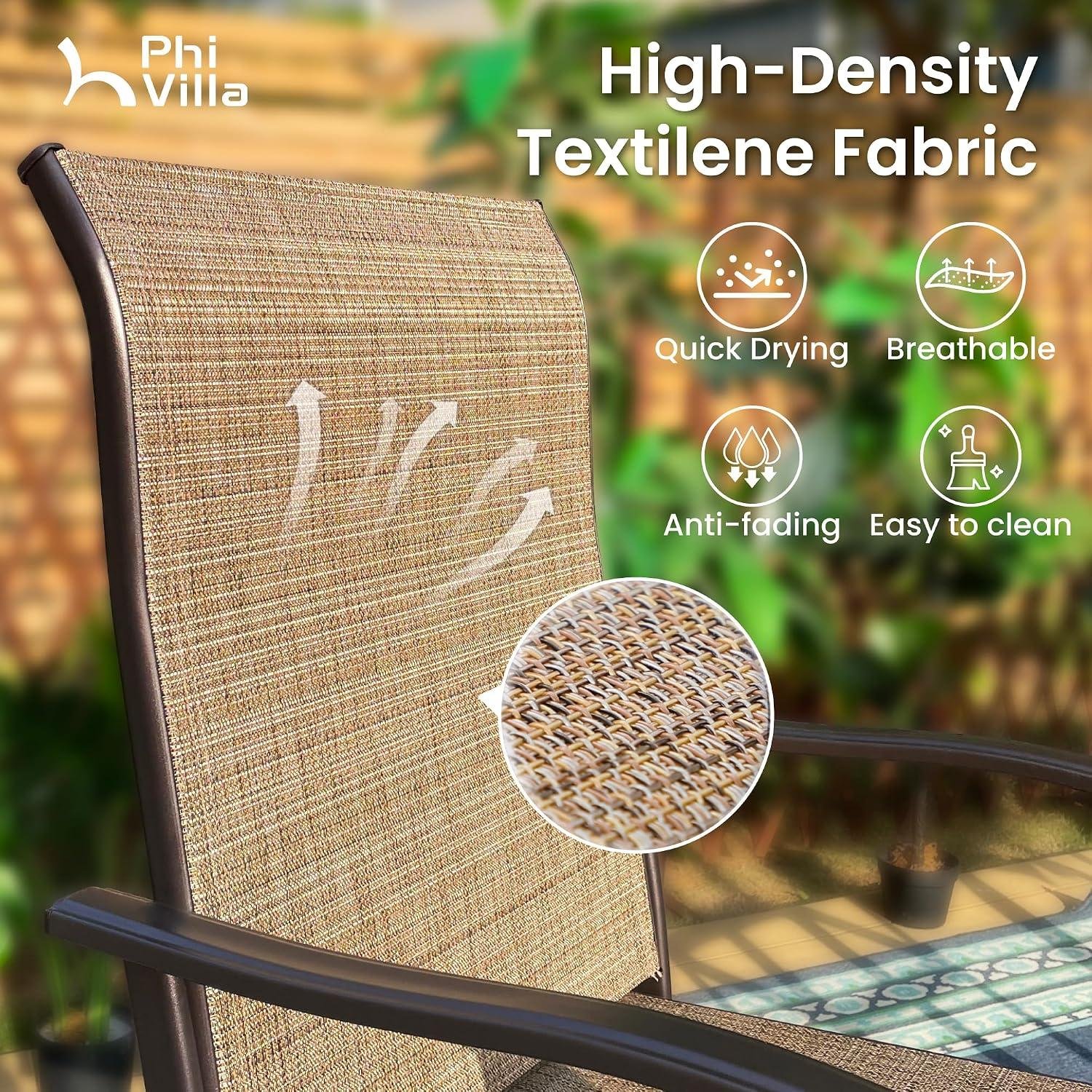 PHI VILLA Swivel Patio Bar Stools: My Take