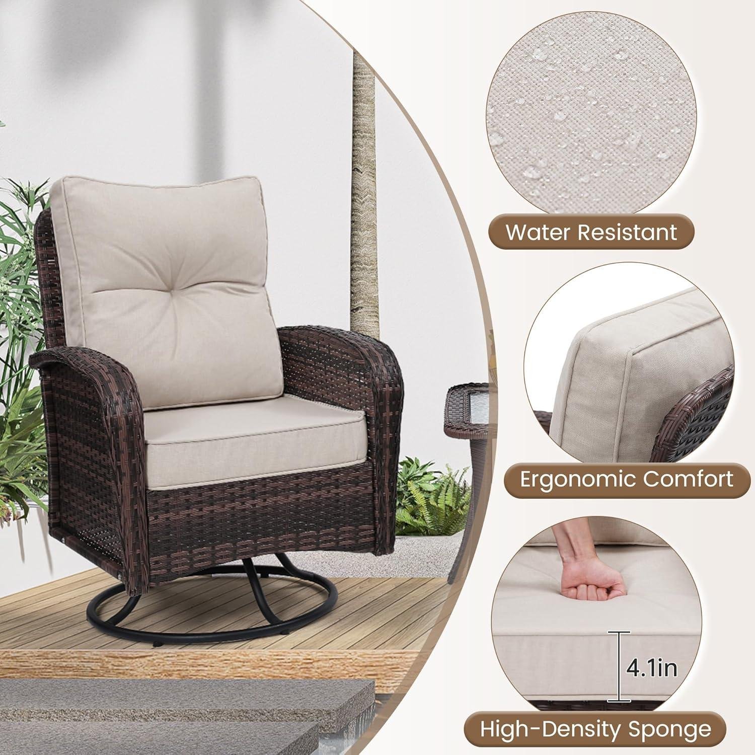 My Take on wildformers Swivel Glider Chair Set